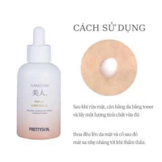 Tinh chất dưỡng ẩm mờ thâm nám Prettyskin GangNam Mela Ampoule 50ml dưỡng ẩm dưỡng sáng da