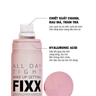 Xịt khoá nền So Natural Makeup Setting Fixx 120ml sương cực mịn tinh tế giúp lớp trang điểm bám chặt