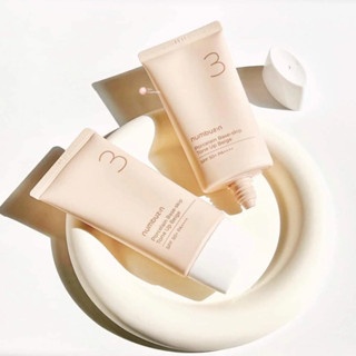 Kem chống nắng Numbuzin No.3 Porcelain Base-skip Tone Up Beige SPF 50+ PA++++ 50ml nâng tone làm đều màu da