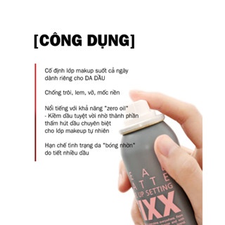 Xịt khoá nền So Natural Makeup Setting Fixx 120ml sương cực mịn tinh tế giúp lớp trang điểm bám chặt