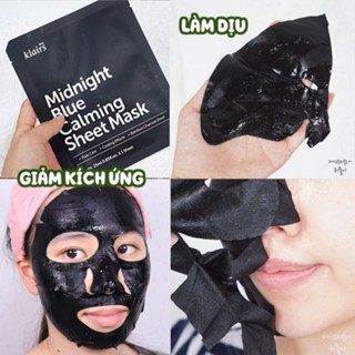 Mặt nạ Klairs Midnight Blue Calming Sheet Mask 25ml làm sạch và dịu mát da