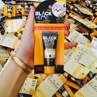 Gel lột mụn đầu đen Mistine Blackhead Carbon Peel Off Mask 10g giúp làm sạch bã nhờn, mụn cám