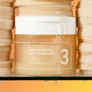 Toner Pad Numbuzin No.3 Radiance Glowing Jumbo Essence 180ml dưỡng sáng da, cấp ẩm