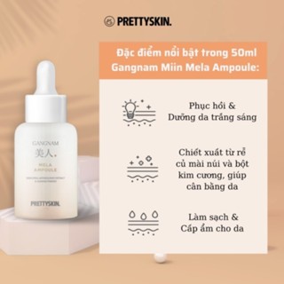 Tinh chất dưỡng ẩm mờ thâm nám Prettyskin GangNam Mela Ampoule 50ml dưỡng ẩm dưỡng sáng da