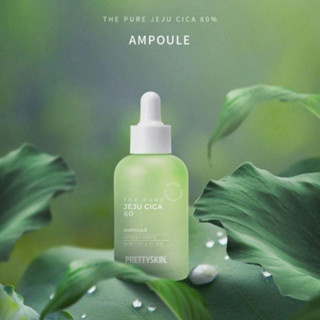Tinh chất rau má Prettyskin The Pure Jeju Cica Ampoule 50ml chống oxy hóa, kích thích tái tạo da