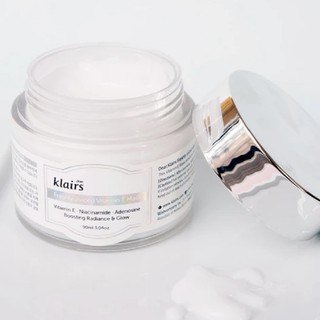 Mặt nạ ngủ & kem dưỡng ẩm Klairs Fresh Juiced Vitamin E Mask 90g giúp làm sáng da, tái tạo da