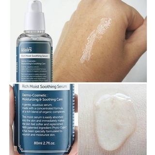Serum Dear Klairs Rich Moist Smoothing 80ml cấp ẩm giúp căng mướt da