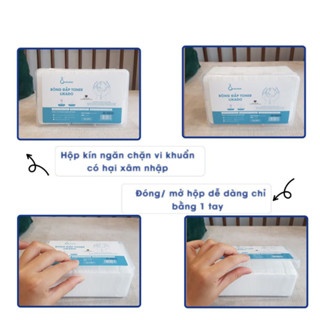 Bông đắp toner LIKADO 1000 miếng chất liệu mềm mịn thấm hút tốt