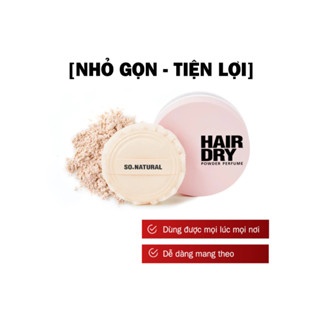Phấn tóc gội đầu dạng khô So Natural Hair Dry Powder Perfume 4g kiểm soát dầu với hương nước hoa
