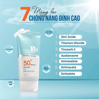 Kem chống nắng Prettyskin Hydra B5 Sun Cream SPF50+ PA++++ 70ml dưỡng ẩm, làm mềm và bảo vệ da