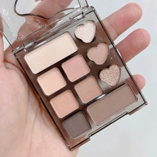 Phấn mắt Veecci 10 ô Trái Tim VC052 4.2g chất phấn mịn lì lên màu chuẩn