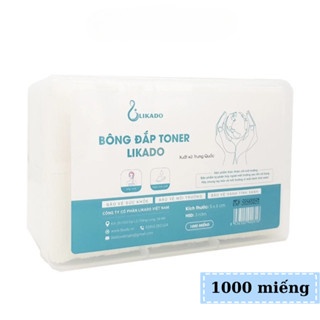 Bông đắp toner LIKADO 1000 miếng chất liệu mềm mịn thấm hút tốt