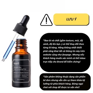 Serum Klairs Midnight Blue Youth Activating Drop 20ml giúp dưỡng ẩm và phục hồi da