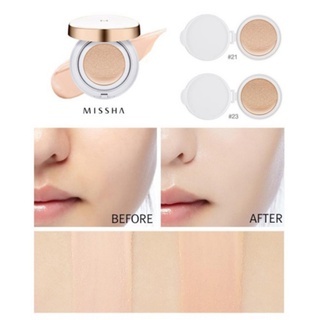 Phấn nước Missha Magic Cushion Cover Lasting SPF50+ PA+++ 15g giúp kiềm dầu và che phủ tốt