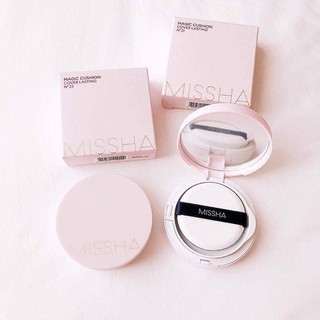 Phấn nước Missha Magic Cushion Cover Lasting SPF50+ PA+++ 15g giúp kiềm dầu và che phủ tốt