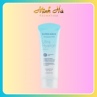 Tẩy da chết Missha Super Aqua 10 Hyaluronic Acid Ultra Hyalron Peeling Gel 100ml làm sạch bụi bẩn gây tắc nghẽn da