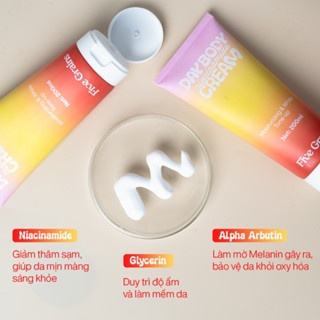 Sữa dưỡng thể Five Grains Niacinamide Day Body Cream Moisturizing & White Tone-Up 200ml dưỡng ẩm và làm sáng da