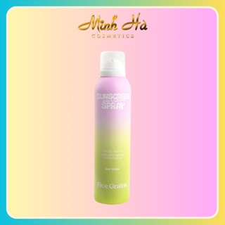 Xịt chống nắng Five Grains Proxylane Sunscreen Spray SPF50+ PA++++ 160ml nâng tone giúp da không bị sạm đen do nắng