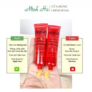 Kem đa năng Lucas Papaw Ointment 25g làm dịu da, lành vết thương, khắc phục các tình trạng nứt nẻ