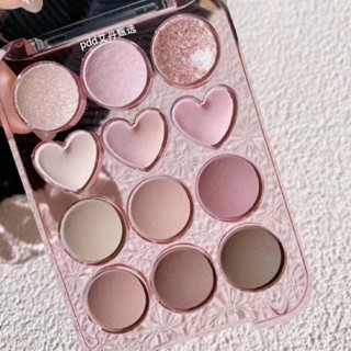 Bảng phấn mắt 12 ô Colorgram Pin Point Eyeshadow Palette 9.9g chất phấn lì dễ tán
