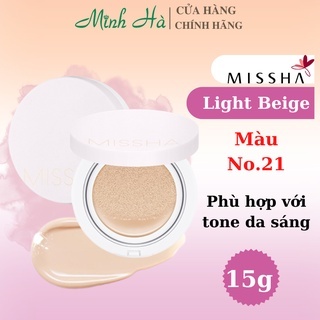 Phấn nước Missha Magic Cushion Cover Lasting SPF50+ PA+++ 15g giúp kiềm dầu và che phủ tốt