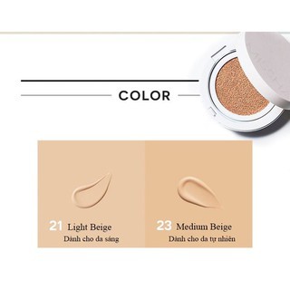 Phấn nước Missha Magic Cushion Cover Lasting SPF50+ PA+++ 15g giúp kiềm dầu và che phủ tốt