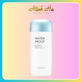 Kem chống nắng Missha Waterproof Sun Milk SPF50+ PA++++ 70ml chống nắng kiềm dầu