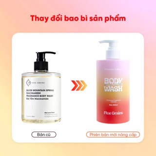 Sữa tắm Five Grains Niacinamide Body Wash 500ml (Premium Edition) giúp sáng da dưỡng da trắng sáng