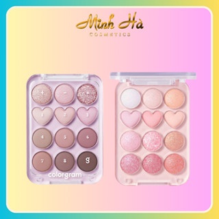 Bảng phấn mắt 12 ô Colorgram Pin Point Eyeshadow Palette 9.9g chất phấn lì dễ tán