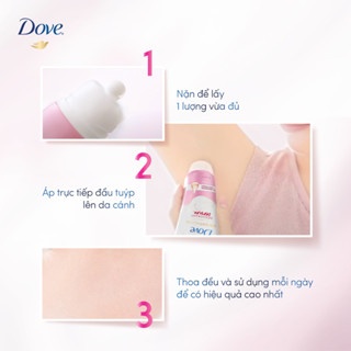 Serum dưỡng sáng khử mùi vùng nách Dove Radiant + Care Deodorant Dry 40ml giúp da sáng mịn đều màu