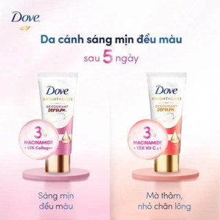 Serum dưỡng sáng khử mùi vùng nách Dove Radiant + Care Deodorant Dry 40ml giúp da sáng mịn đều màu