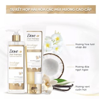 Dầu gội Dove Hair Therapy Breakage 380ml phục hồi và ngăn gãy rụng