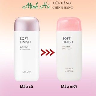 Kem chống nắng Missha Soft Finish Sun Milk SPF50+ PA++++ 70ml dành cho da nhạy cảm