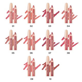 Son bút chì dạng sáp Clio Butter Balm Crayon 3.9g kèm đồ gọt chất nhẹ như bơ