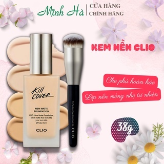 Kem nền Clio Kill Cover New Matte Foundation SPF20 PA++ 38g cho lớp nền mỏng nhẹ, lì suốt ngày dài