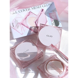 Phấn nước Clio Kill Cover Mesh Glow Cushion SPF50+ 15gx2 (kèm lõi) che phủ tốt, căng bóng da