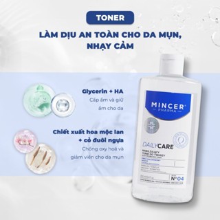 Nước hoa hồng Mincer Pharma Daily Care No 04 250ml làm sạch da, dưỡng ẩm và giảm mụn
