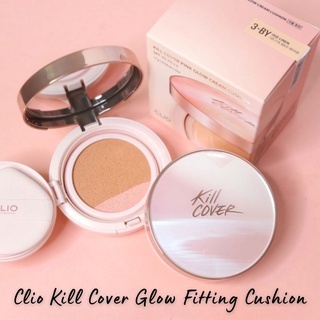 Phấn nước Clio Kill Cover Glow Fitting Cushion SPF50+ PA+++ 15g lớp nền tự nhiên lâu trôi