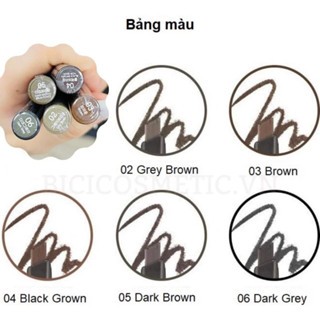 Chì kẻ mày The Face Shop Designing Eyebrow Pencil 0.3g mang lại đôi chân mày tự nhiên và sắc xảo hơn