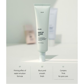 Kem lót Clio Wake Up Primer 3 Types SPF 50+ PA ++++ Moisture/ Blur /Tone up 30/50ml kiềm dầu nâng tone