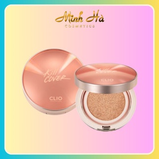 Phấn nước Clio Kill Cover Glow Fitting Cushion SPF50+ PA+++ 15g lớp nền tự nhiên lâu trôi