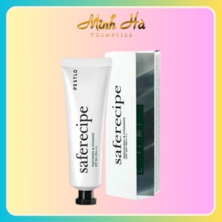 Kem chống nắng Pestlo Saferecipe Panthenol & Ceramide SPF 50+ PA++++ 50ml kết cấu mỏng mịn dễ tán thấm nhanh vào da
