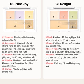 Bảng phấn che khuyết điểm Clio Kill Cover Founwear Conceal Palette 10g làm đều màu da