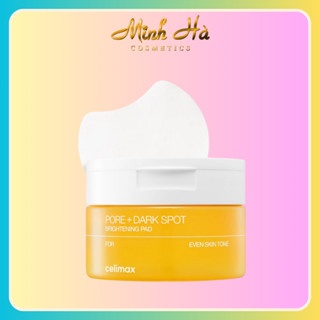 Toner pad Celimax Pore Dark Spot Brightening Pad 100ml - 40 miếng dưỡng sáng mờ thâm nám