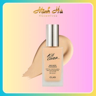 Kem nền Clio Kill Cover New Matte Foundation SPF20 PA++ 38g cho lớp nền mỏng nhẹ, lì suốt ngày dài