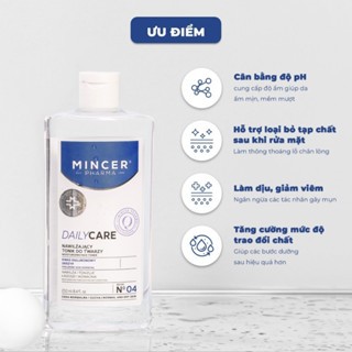 Nước hoa hồng Mincer Pharma Daily Care No 04 250ml làm sạch da, dưỡng ẩm và giảm mụn