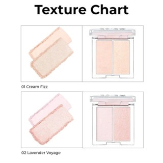 Phấn nhũ bắt sáng highlight 2 ô Clio Prism Highlighter Duo 7g hộp vuông nhỏ nhắn chất phấn nhũ siêu mịn