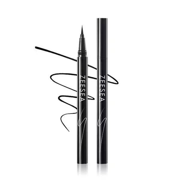Kẻ mắt nước Zeesea #Black đầu cọ mảnh chống nước cho người mới bắt đầu