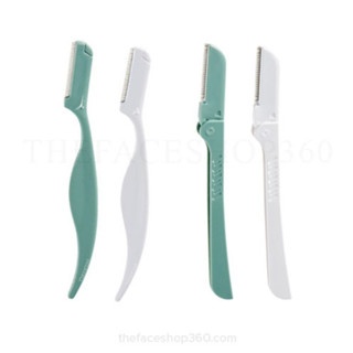 Set 2 cái dao cạo chân mày The Face Shop Folding Eyebrow Trimmer sắc bén nhỏ gọn tiện lợi