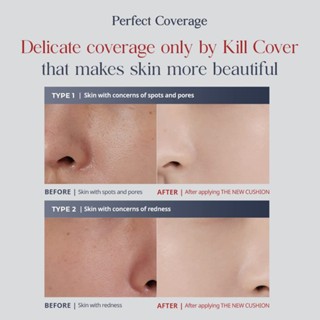 Phấn nước CLIO Kill Cover The New Founwear Cushion SPF 50+ PA+++ (Padding Case) che khuyết điểm hoàn hảo